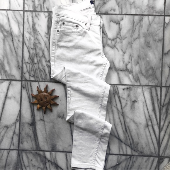 Levi's Denim - Levi’s Superlow White Denim Skinny Jeans